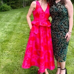 Kate Spade Vibrant Pink Midi Dress